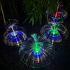 Outdoor Color-Changing LED Jellyfish Garden Lights with Solar Fiber Optics
