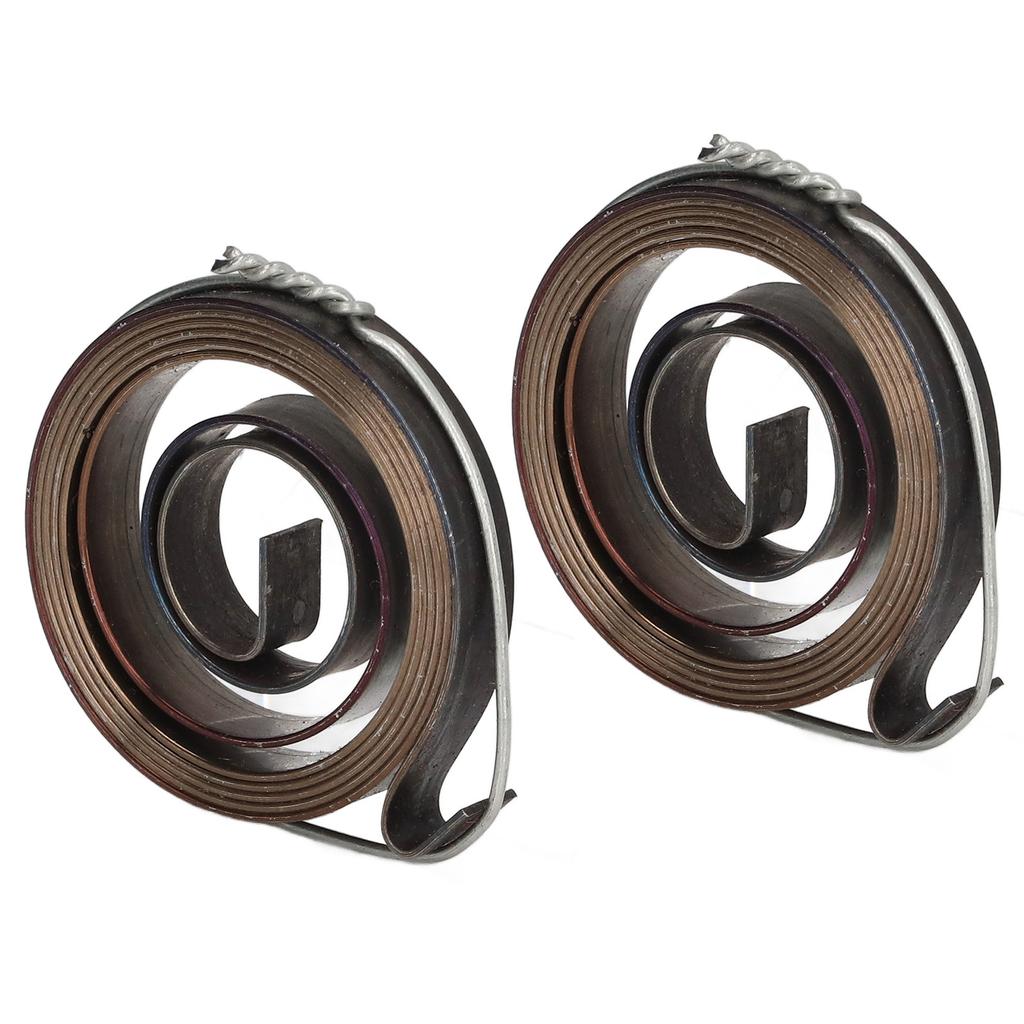2Pcs Bench Drill Press Return Spring Chromeplate Robust Stable Quill Feed Return Coil Spring