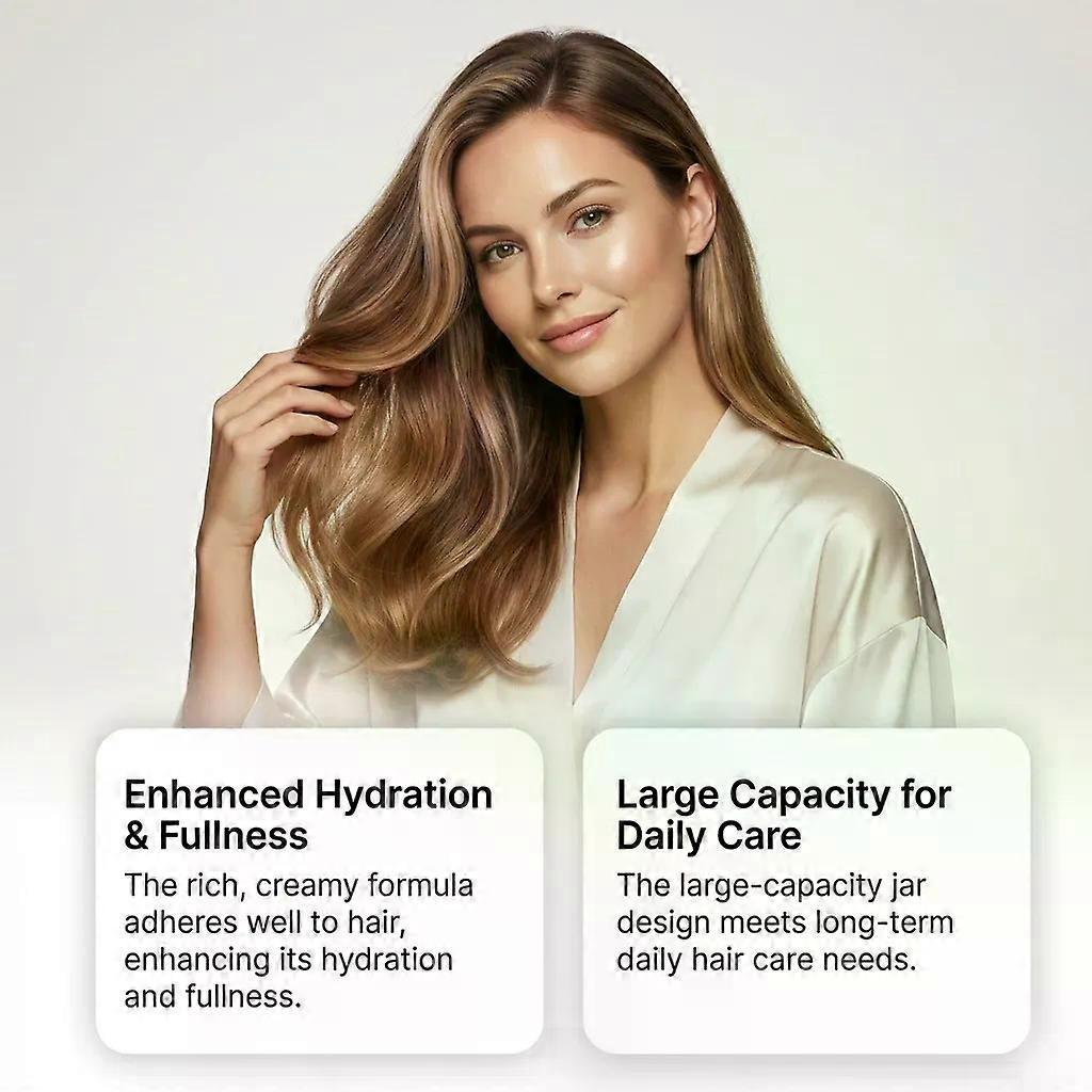 Coconut Oil Hair Mask, Moisturizing Deep Conditioning Hair Mask for Dry, Damaged Hair Treatment, Strengthen & Repair Hair, Reduce Frizz Breakage, Adds