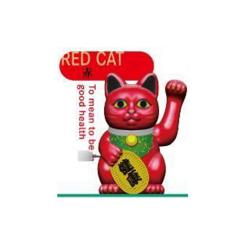 Kenelephant Wind-Up Maneki-Neko Lucky Cat Figure Articulated Kitten Mascot Toy Collection Decoration Ornament Model Gifts