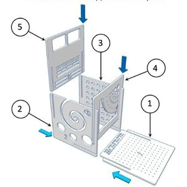 Partslety Wooden Yarn Bowl Knitting Bowl, Multi-Functional Knitting Needles Scissors Holder, All in One Yarn Storage Organizer, Ideal Gifts for
