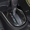 3Pcs Carbon Fiber Interior Gear Shift Panel Cover Trim For Honda FIT JAZZ 14-18