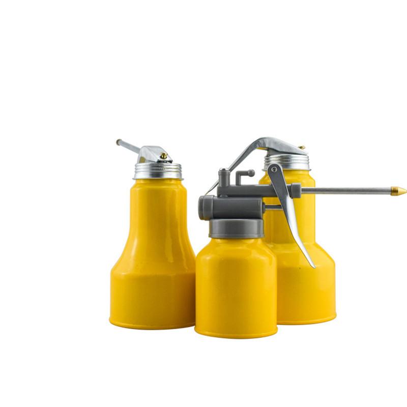 Oil Can High Pressure Hand Pump Oiler Lubrication Metal Gun For Lubricants Oiler With Oil Spray Hose Car Oil Pot Bottle