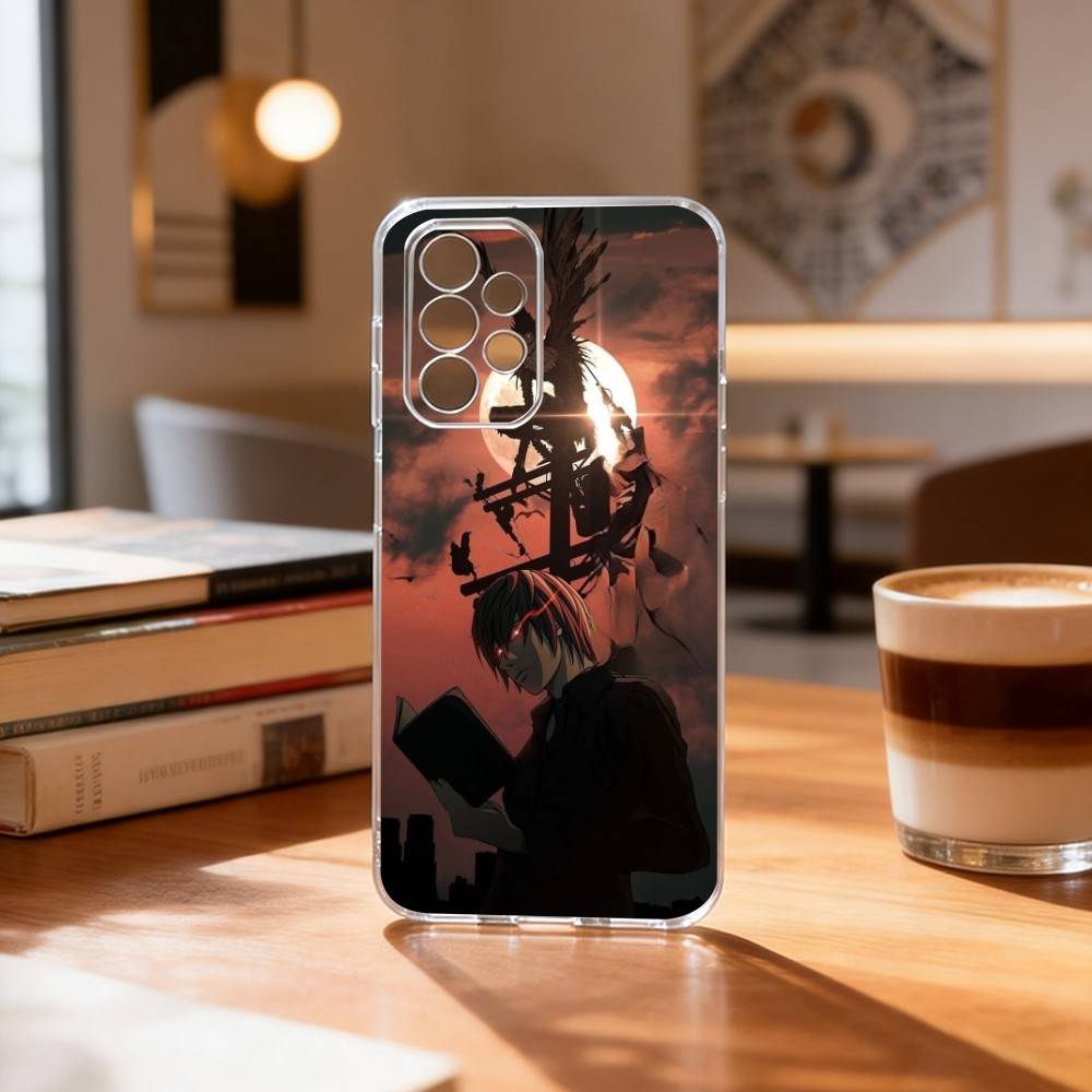 Death Note Kira Yagami Dunkles Anime Handyhülle Transparentes Silikon Weich Für Samsung S25,S24,S21,S22,S23,S30,Ultra,S20,Plus,Fe