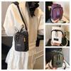 Large Capacity Nylon Crossbody Bag Adjustable Strap Mobile Phone Pouch  Outdoor