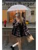 Women's Retro Black & Pink Plaid Shirt - Spring/Autumn 2024 Collection: Loose, Casual, Lazy Style, Long Sleeve Jacket Design.