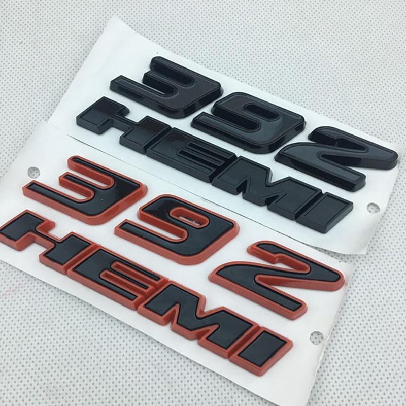392hemi Schwarz Rot Emblem Kotflügel Seitenabzeichen Aufkleber 64l Aufkleber Für 300c Srt8 3500