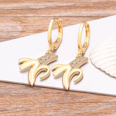 Nidin Fashion Classic Tree of Life Drop Earrings For Women Girl Female Copper CZ Lucky Party Birthday Jewelry Hoop Earrings Gift