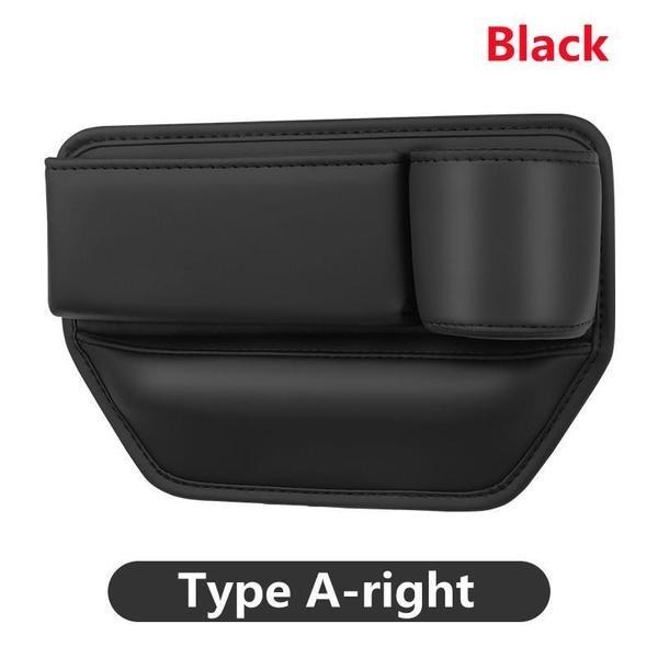 1Pc  Universal Car Seat Gaps Storage Box With Cup Holder, PU Leather Storage Box, Car Front Seat Gaps Filler, Car Interior Accessories