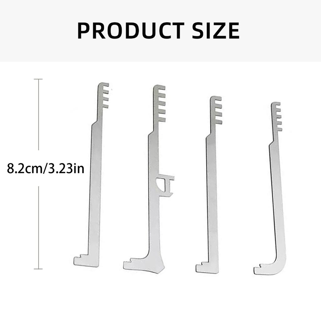 Steel Multiple Tool Comb Set Multifunctional Repair Tool Rusts Resistant Tool for Enthusiasts & Professional Technicians