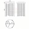 Full Height Facial Recognition Pedestrian Turnstile with Real-Name Attendance System