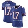 Camiseta de Fútbol Americano NFL Buffalo Bills Bordada Uniforme de Equipo para Hombre Mezcla de Algodón Ropa Deportiva Otoño Invierno