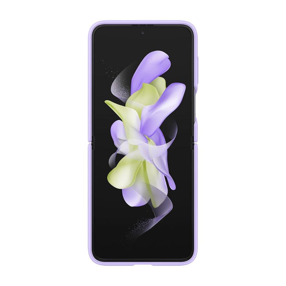 Samsung Galaxy Z Flip 4 Silikonhülle mit Ring Bora Lila