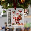Acrylic Christmas Tree Ornament With Santa Claus Design Hanging Decoration Holiday Home Decor
