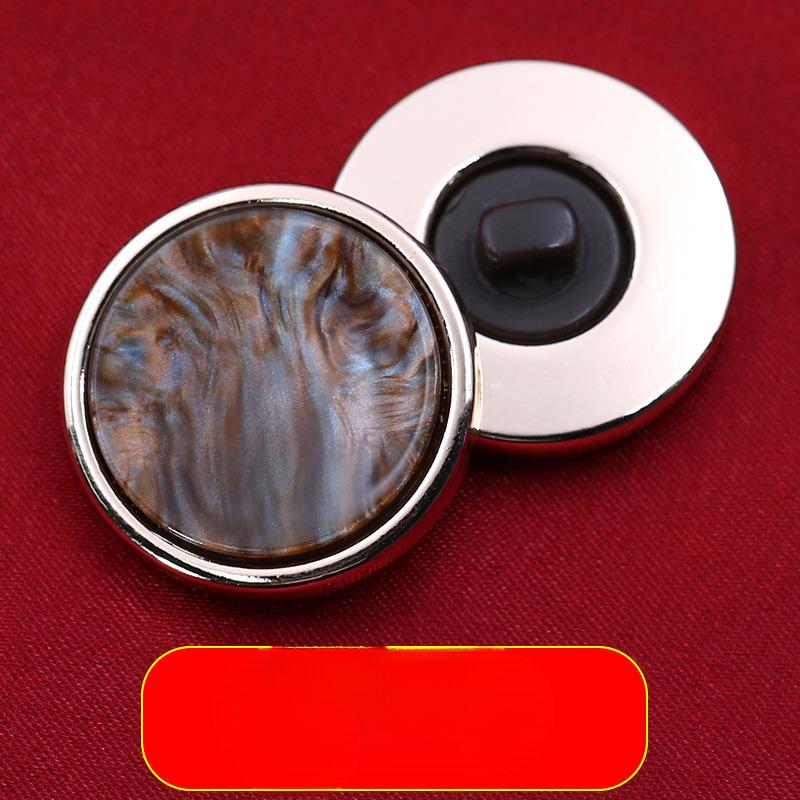 

Универсальный металлический топ, пальто на пуговицах, тренчкот, пуговицы, мужская и женская одежда, шерстяная куртка, аксессуары с круглыми пуговицами, черный цвет. Brown pattern * 28L = 18.0 MM * round