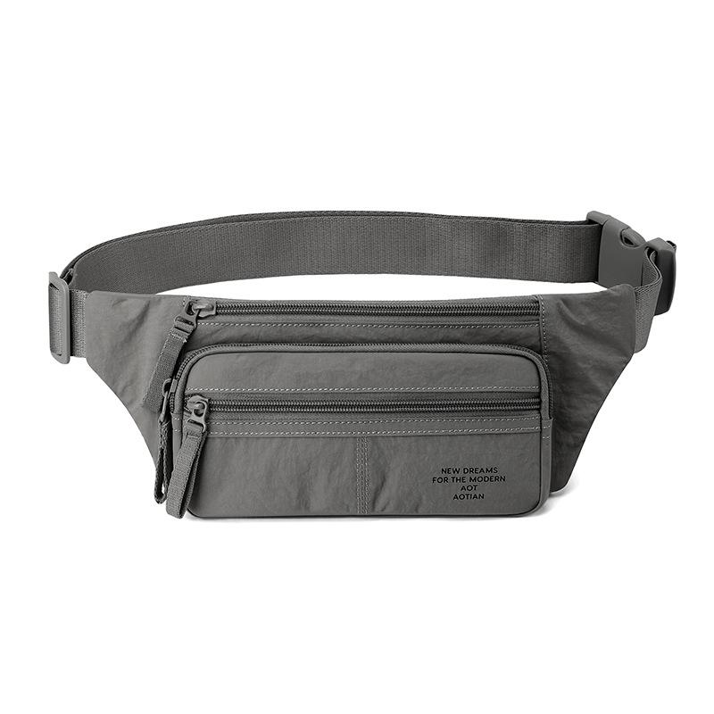 Borsa a petto da pendolare Borsa a vita tinta unita Borsa a tracolla messenger mobile multi-scomparto