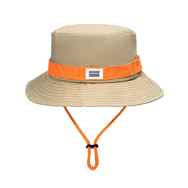 Summer Sunshade Sunscreen Hat Men's Mountaineering Camping Hat Foldable Large Eaves Quick-drying Fisherman Basin Hat Outdoor UV Protection
