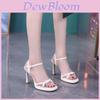 One Shoulder Summer Open Toe Heeled Sandals With Pu Material For Casual Women