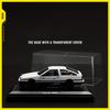 1:37 Scale for TOYOTA AE86 H2 New Energy Car White Alloy Car Model Simulation Static Collection Ornaments Children's Toys Christmas New Year Gifts
