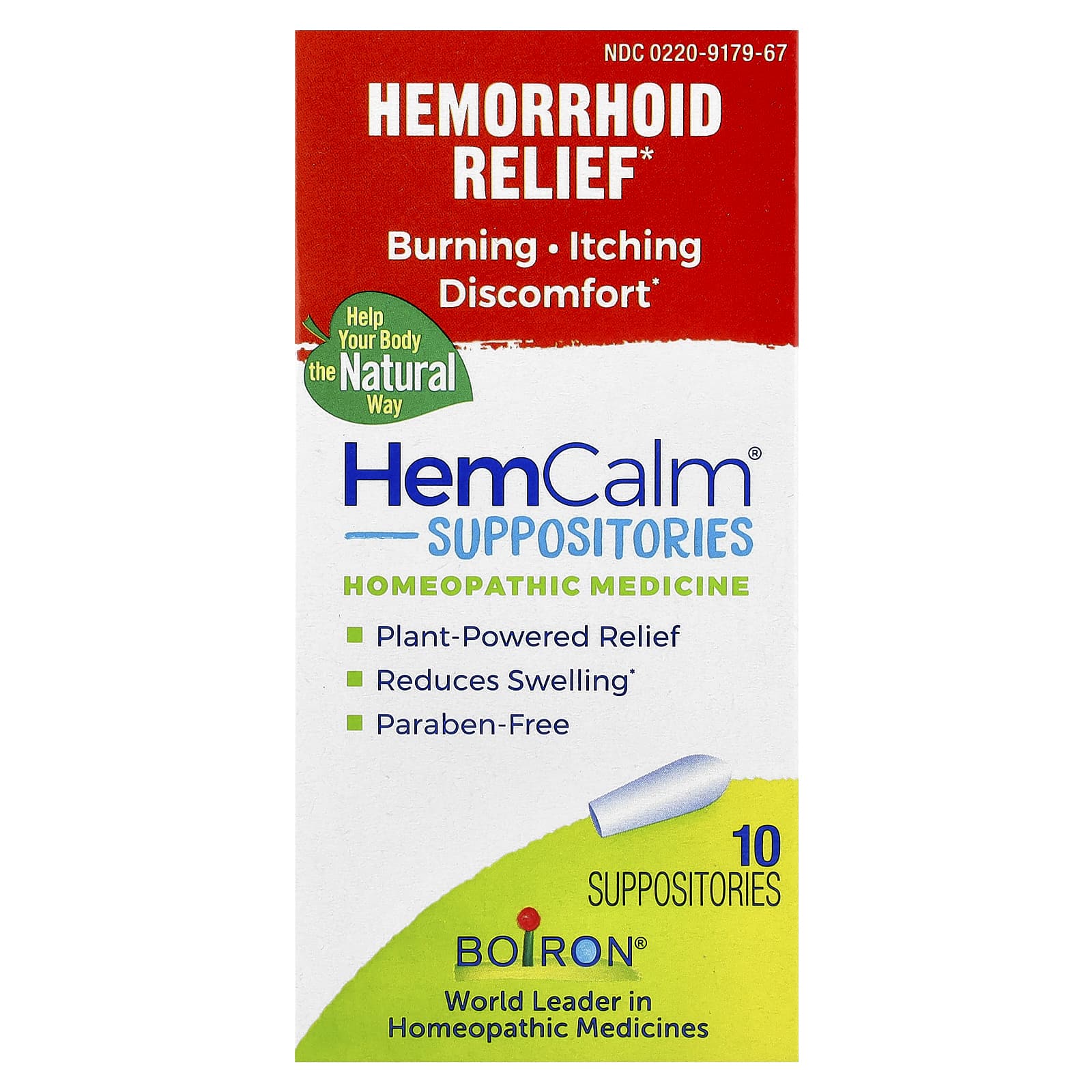 

Суппозитории Hemcalm®, Облегчение геморроя, 10 суппозиториев
