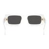 Prada Logo Acetate Rectangular Sunglasses Unisex sunglasses White PRA07S1425S0