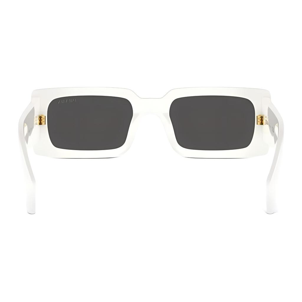 Prada Logo Acetate Rectangular Sunglasses Unisex sunglasses White PRA07S1425S0