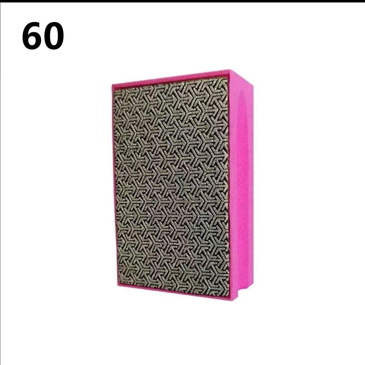 

1 шт., алмазные полировальные подушечки для рук, 95x60 мм, плитка, стекло, абразивный шлифовальный блок, камень, мрамор, керамический абразивный шлифовальный диск no 60