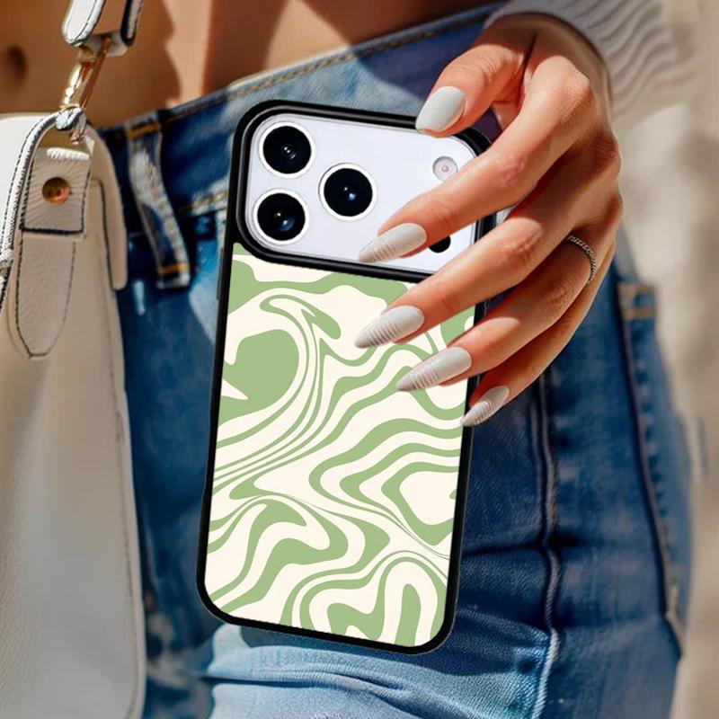 

Retro Liquid Swirl Abstract Phone Case For iPhone 17 Air 14 15 13 12 Max Cover For Apple 16e 11 Pro Max Plus Coque iPhone 16pro