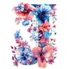 Flower Alphabet Wall Art Wreath Letters Canvas Painting Fashion Modern Aesthetic Poster Wall Pictures Home Decor For Living Room