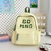 New High-value Campus Style Alphabet Backpack, Simple, Lightweight and Large-capacity Backpack for Junior High School Students