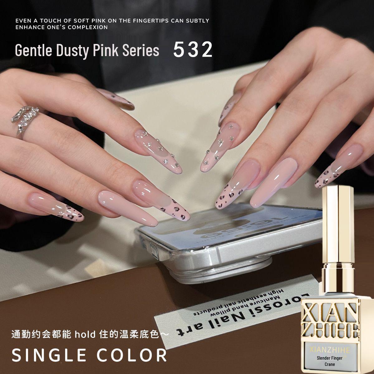 

2026 Girlish Barbie Pink Gel Nail Polish: Brightens Skin Tone, New Internet Celebrity Style for Nail Art розовый