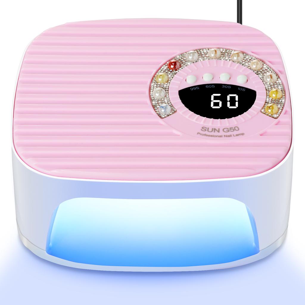 Professional 45 LED Nail Lamp Quick Gel Nail Polish Dryer 4 Timers Powerful Nail UV Light Suitable for Nail Salon Equipment