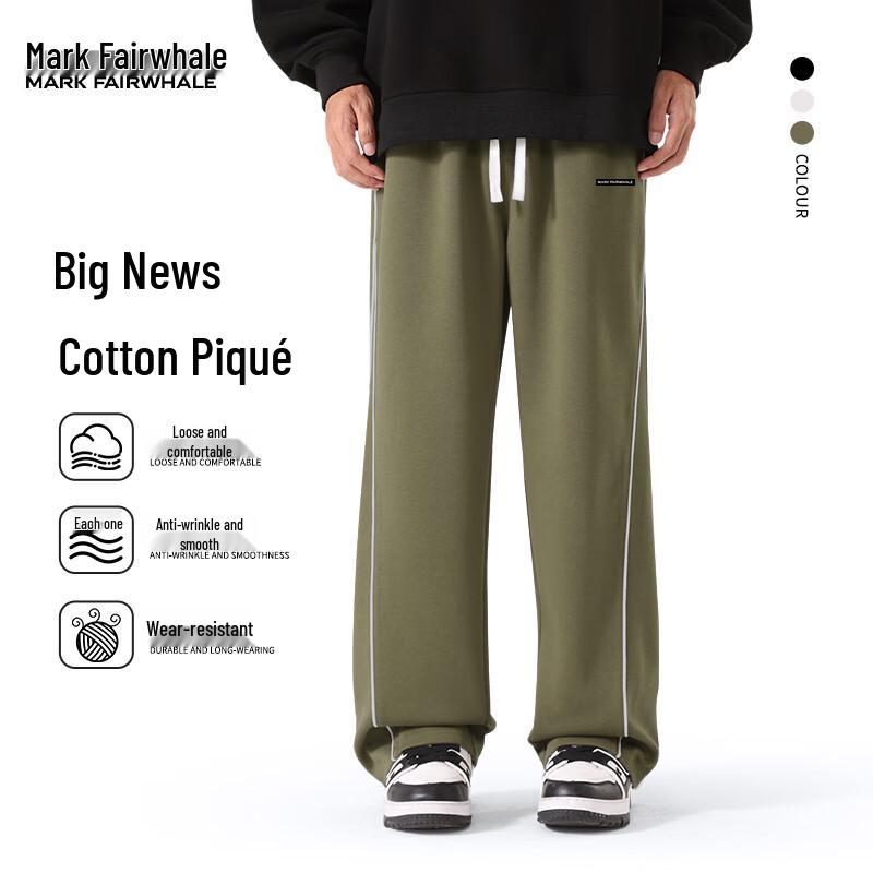 Mark Fairwhale Herren Schwergewichtige Jogginghose mit geradem Bein