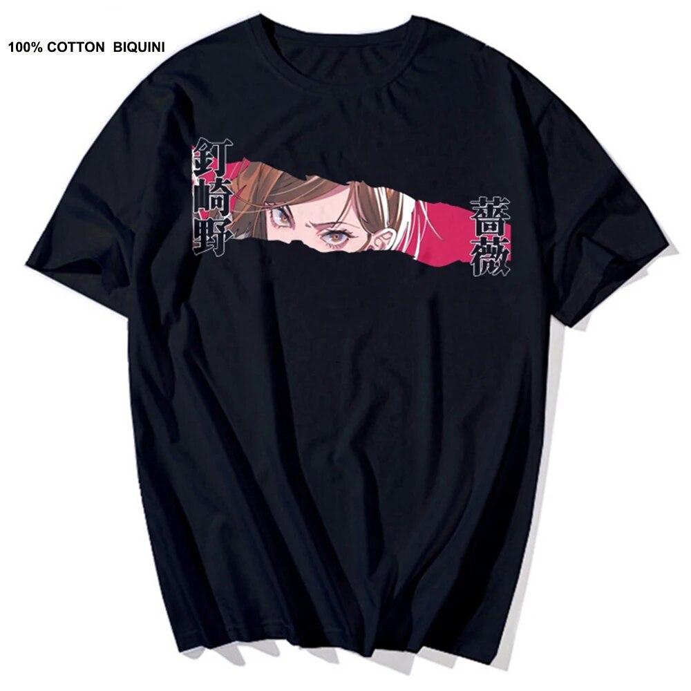 Japońskie anime Jujutsu Kaisen t-shirty unisex Itadori Yuji drukuj koszulki w stylu Harajuku Sukuna fajne unisex 100% bawełniana koszulka z krótkim rękawem