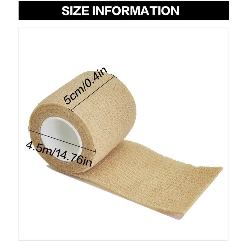 

6/15Pcs 5cmx4.6m Tattoo Grip Bandage Tattoo Grip Tape Cover Wrap Finger Wrist Protection Non-woven Elastic Tattoo Bandage