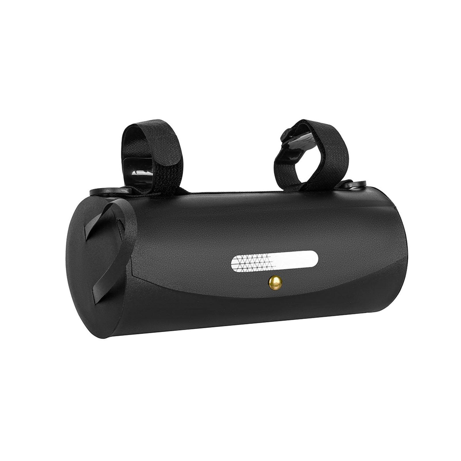 

Bike Handlebar Bag Multi functional Cylinder 2.5L Large Capacity Rainproof Compatible with Various Vehicles Portable чёрный