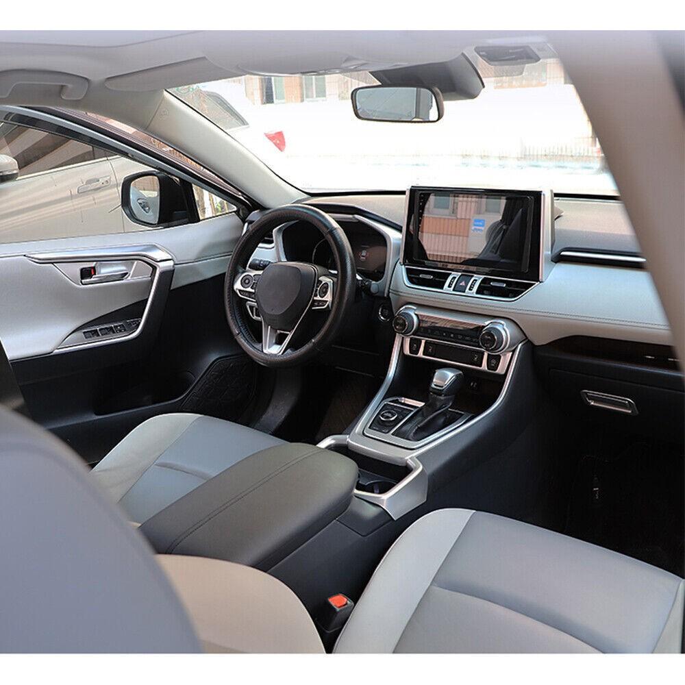 For Toyota RAV4 2020-2023 Matte Silver  Central Console Air Outlet Vent Trim 1*