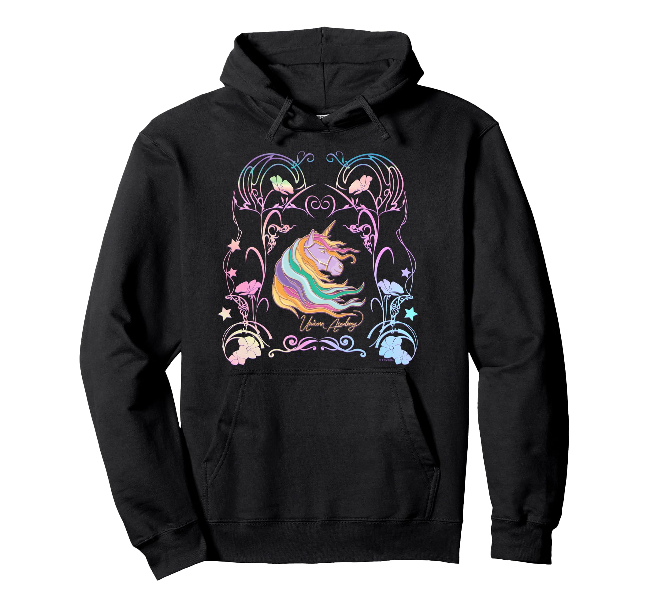Unicorn Academy Alluring Graphic Logo Hoodie