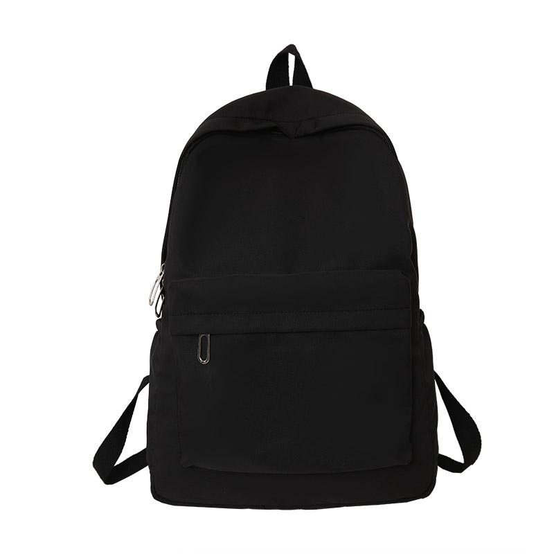 Simple Solid Color Casual Backpack Lightweight and High School Student Bag Multifunctional Backpack Suitable for Travel,School