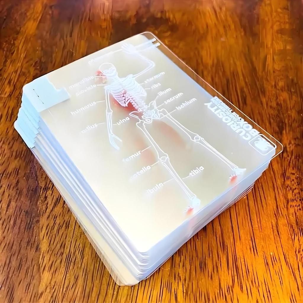 The Body Deck, 3D Image Educational Playing Cards, 2025 New The Poker for Magic Games, Funny Transparent Human Anatomy Playing Cards, for Card