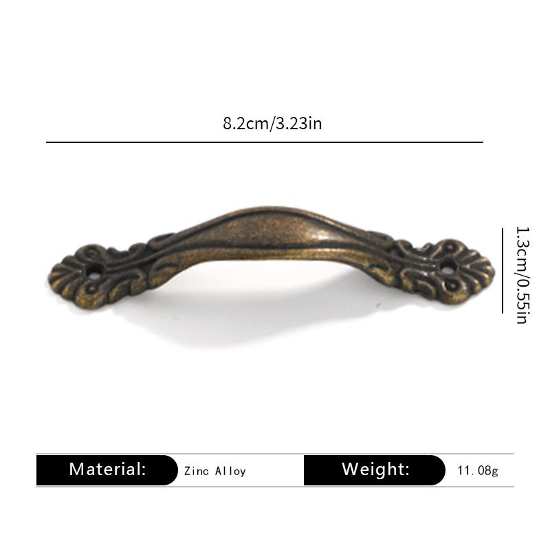 Zinc Alloy Mini Drawer Handles - Antique Jewelry Box Pulls, Decorative Cabinet Hardware for Gift Packaging & DIY Craft