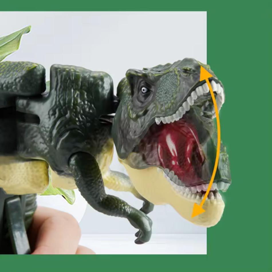 Swinging Dinosaur T-rex Toy Creative Telescopic Spring Dino Fidget Christmas Gifts Children Decompression for Kids Battery-free