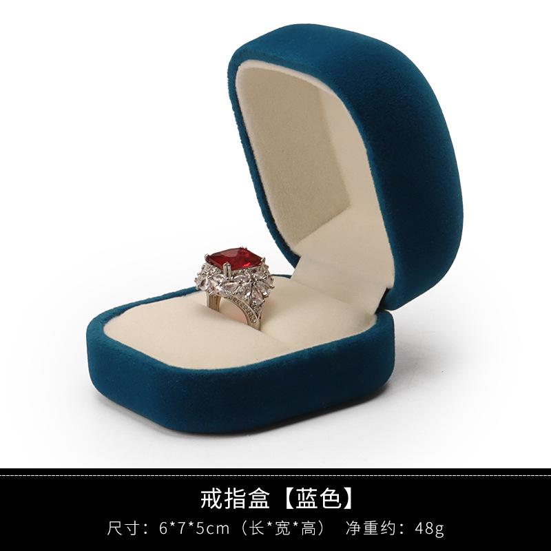 Pendant Display Box Soft Velvet Velvet Jewelry Box Earring Box Exquisite For Daily Storage Travel High-End Gift Packaging