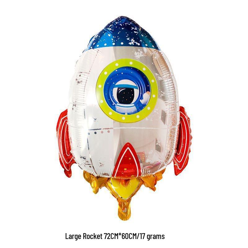 

Круглый шар 18 дюймов Астронавт НЛО - Украшение для детской вечеринки на космическую тематику
