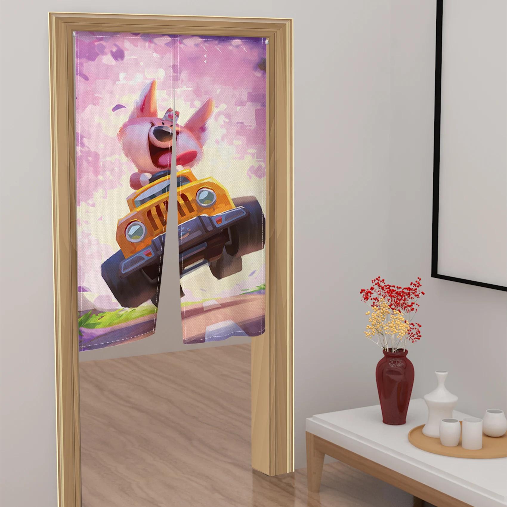 

Уникальные Художественные Дверные Шторы Разнообразные и Привлекательные Дизайны Лен для Кухни Японские Декоративные Шторы с Полуоткрытым Верхом 120x200cm