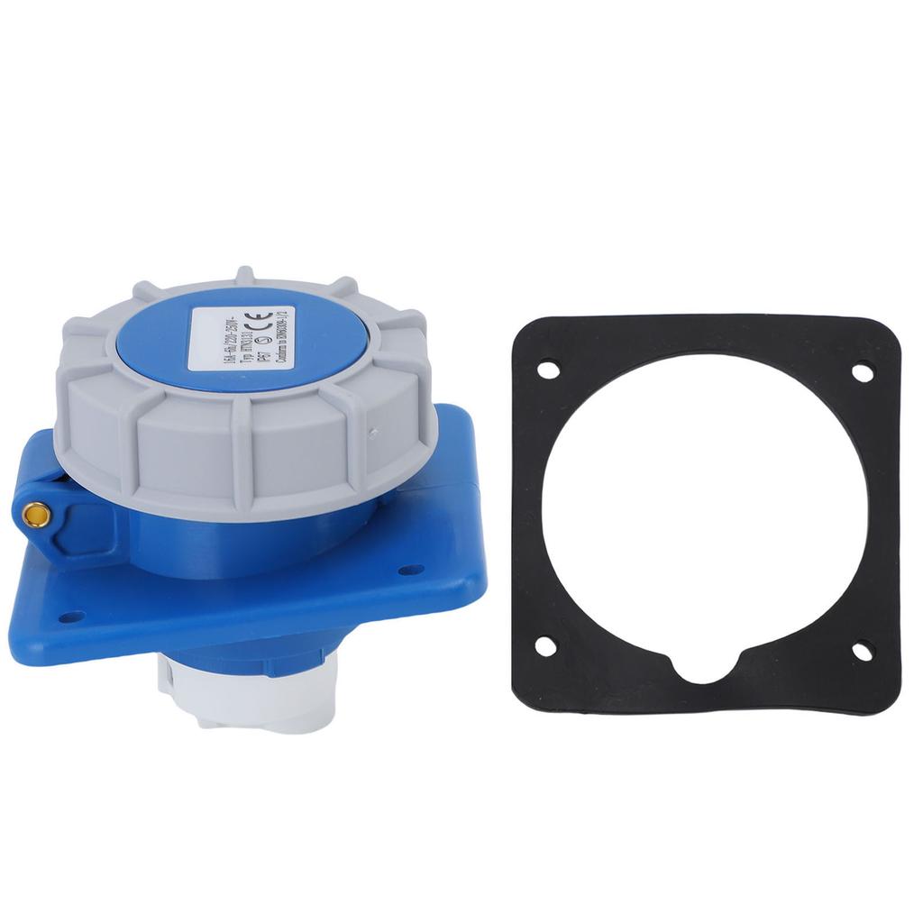 Boat Shore Power Socket 16A IP67 Water Proof RV Electrical Outlet Receptacle with Dust Cap Gasket For Motorhome Marine