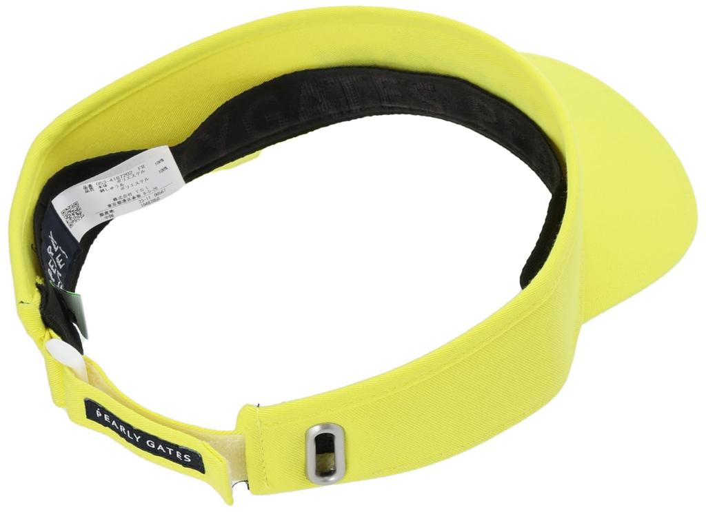 PEARLY GATES Unisex Sun Visor (35th Anniversary Series, Adjustable Size) / Golf Hat / 053-4187202 130_Lime FR