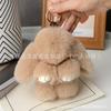 New Style 15cm Women's Rabbit Fur Keychain Bag Car Pendant Jewelry Decoration Fashionable Accessory for Bags and Gifts