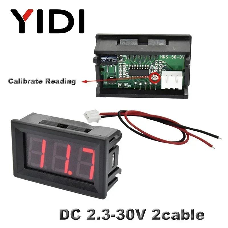 AC 30-500V 10-600V 0.56'' Digital Voltmeter Voltimeter Calibrate Reading DC 3-30V 0-100V Red Green LED Display Voltage Meter