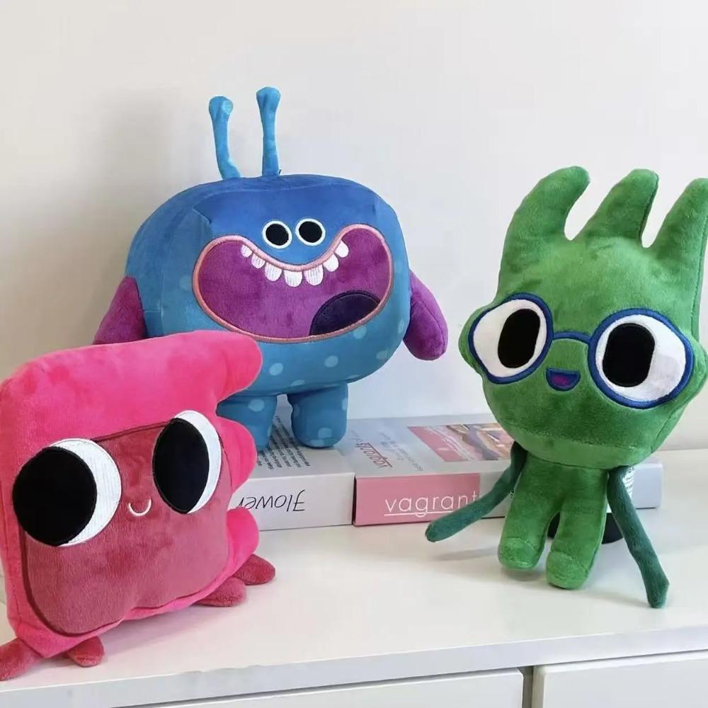 Nouvelle Poupée Peluche Anime Um Et Khrum Jouet Mignon Animaux Marins Algues Vertes Queue de Poisson Rose Poupée en Peluche Jouet Cadeaux Périphériques Anime